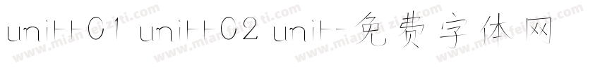 uniFF01 uniFF02 uniF字体转换
